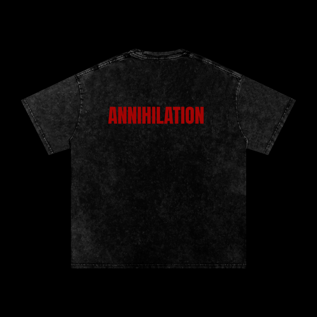 ANNIHILATION BEAST WASHED OVERSIZED T-SHIRT- 250 GSM